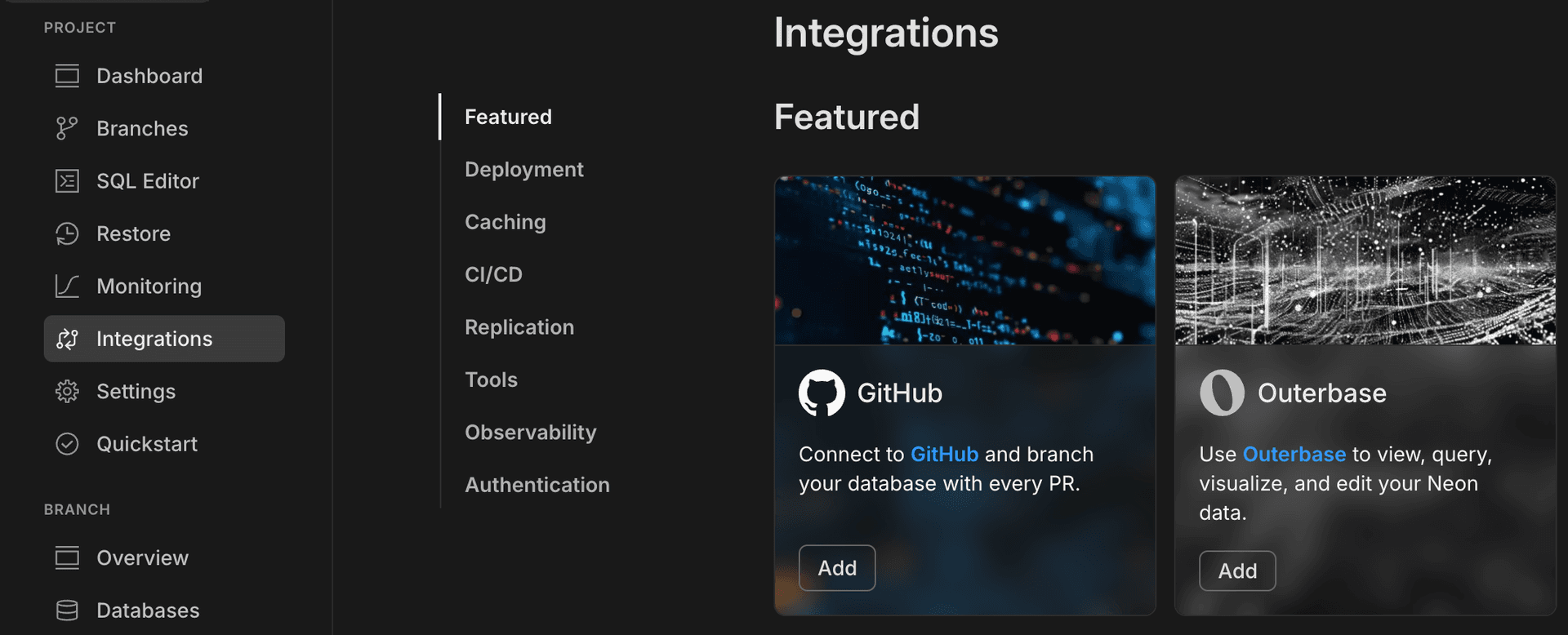 GitHub integration card